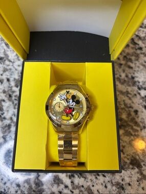 Invicta Gold-tone Mickey Mouse Dial Women's Watch